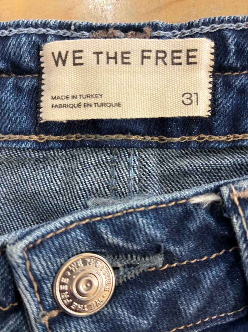 Free People We The Free Kellee Wide-Leg Denim Jeans NWT , 31 - Picture 5 of 6